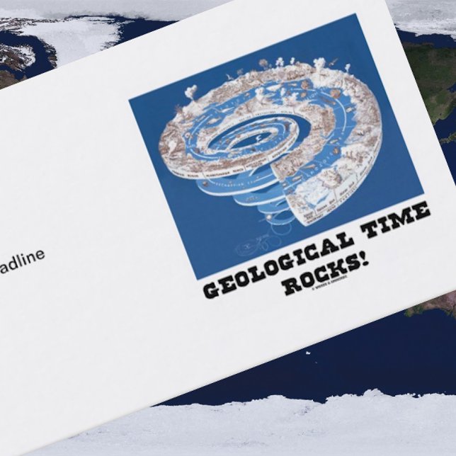 Geologisk tid Sten! (Geologisk ålder Spiral) Visitkort (Introduce yourself with a dose of geological time attitude with this customizable biz card)