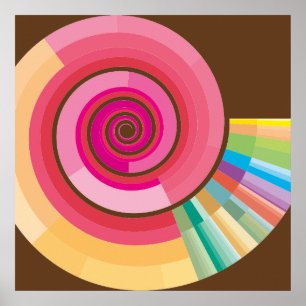 Geologisk tidsskala spiral poster