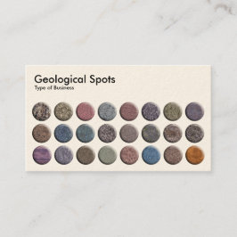 Geologiska fläckar - Cream Visitkort