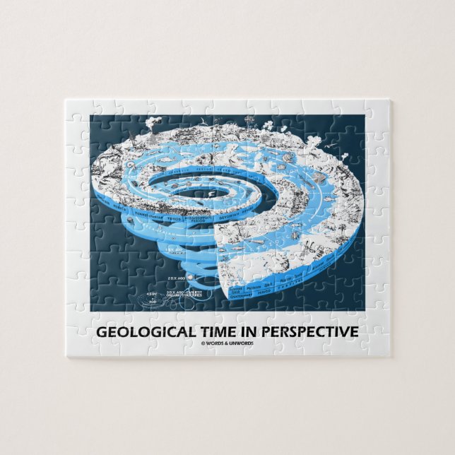 Geologiska Time i perspektiv (jord historia) Pussel (Horisontell)