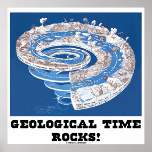Geologiska Time stenar! (Historia av jordspiral) Poster
