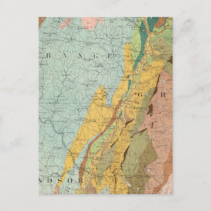 Geologiskt Karta i New Hampshire 2 Vykort
