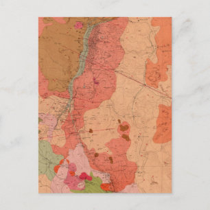 Geologiskt Karta i Washoe-distriktet Vykort