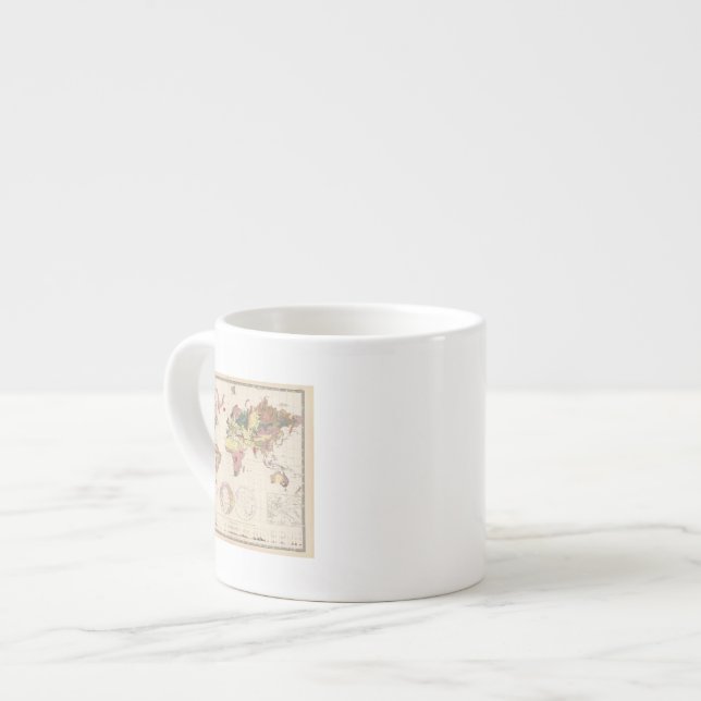Geologiskt strukturera av jordklotet espressomugg (Framsida vänster)
