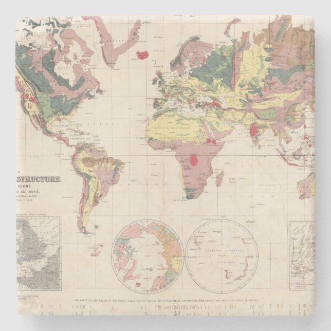 Geologiskt strukturera av jordklotet stenunderlägg (Framsidan)