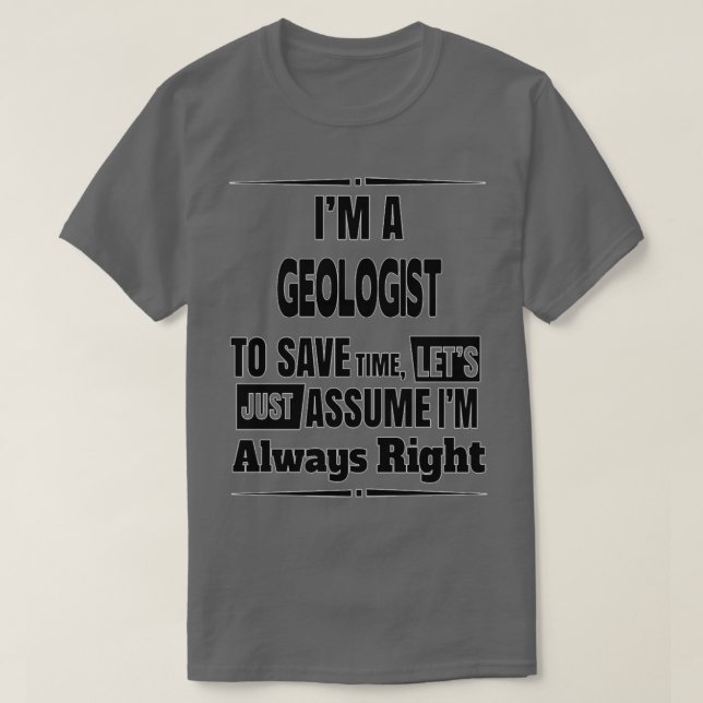 Geologist Birthday Christmas GiftPresent 1 T Shirt (Design framsida)