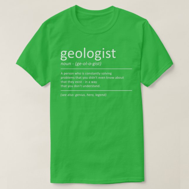 Geologist Funny Definition Humor Geology T Shirt (Design framsida)