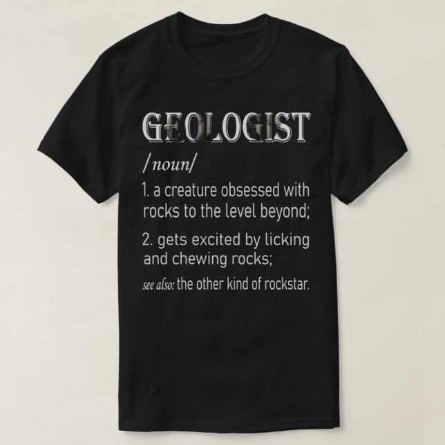 Geologist Gifts Geology Mineral Rock Collector T Shirt (Design framsida)