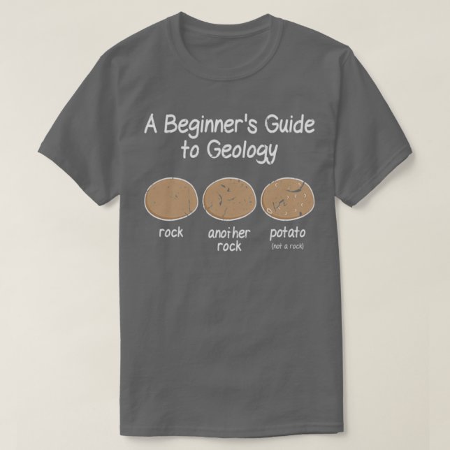 Geologist, inledande geologisk nota t shirt (Design framsida)