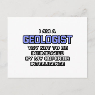 Geologist Joke ... Överlägsen intelligens Vykort
