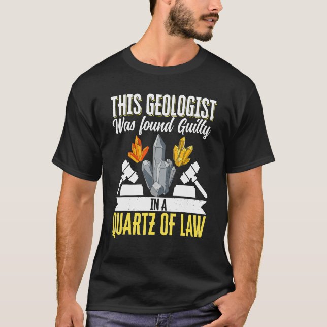 Geologist Mineral Rock Collecting Fossils This Geo T Shirt (Framsida)