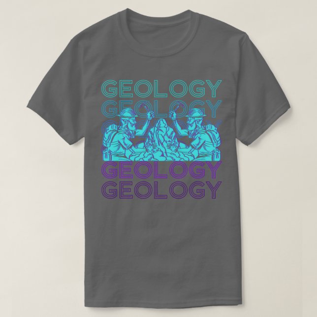 Geologist Retro T Shirt (Design framsida)