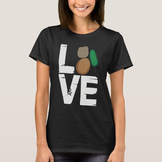 Geologist Rockhounding Love Prospector Rockhound T Shirt (Framsida)