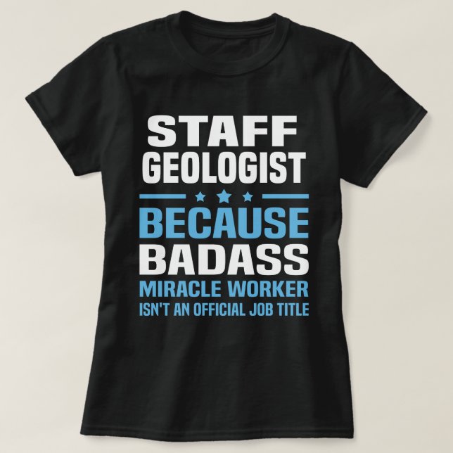 Geologist vid personalen t shirt (Design framsida)