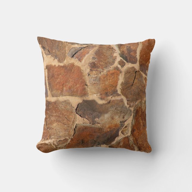 Geologistenväggen strukturerar varmt guld- för kudde (Framsida)