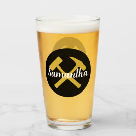 Geologisternas Sten Hammer och Personlig Namn Glaskopp