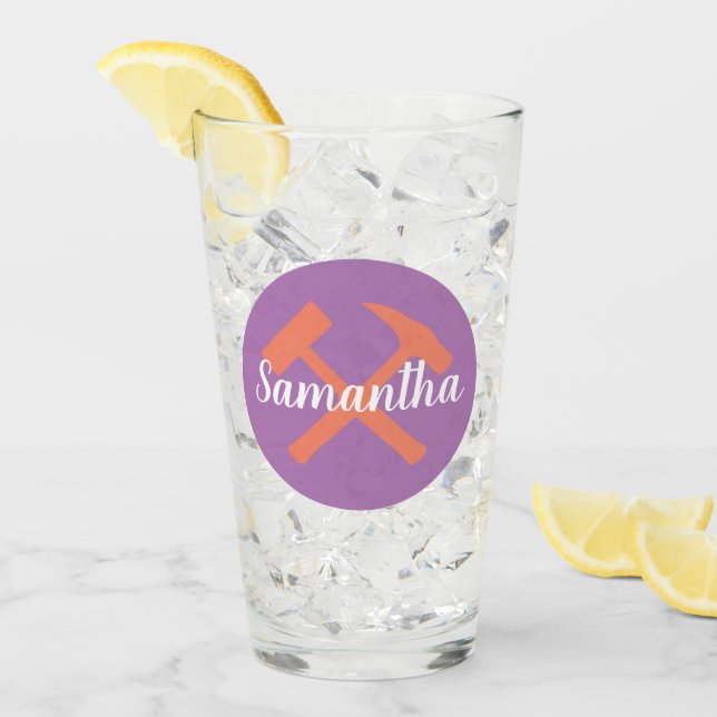 Geologisternas Sten Hammer och Personlig Namn Glaskopp (Framsida Ice)