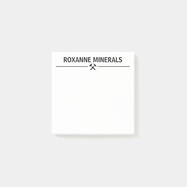 Geologist's Custom Post-it Block (Framsida)