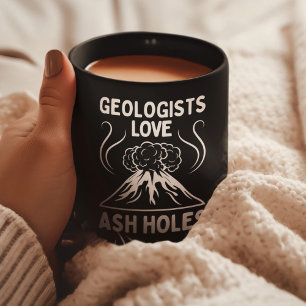 Geologists Kärlek Ash Hål Funny Geology Sten Kaffemugg