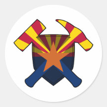 Geologist's Sten Hammer Shield-Arizona Statlig fla