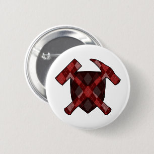 Geologist's Sten Hammer Shield- Red Argyle Knapp