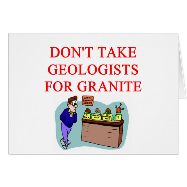 geologskämt hälsningskort (Framsidan Horizontal)