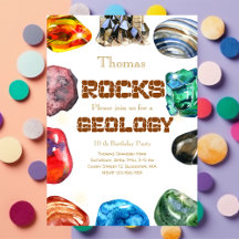 Geology födelsedagsfest sten gemstone