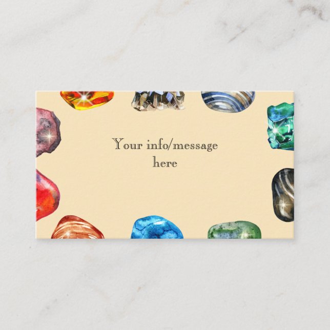 Geology födelsedagsfest sten gemstone tilläggskort (Framsida)