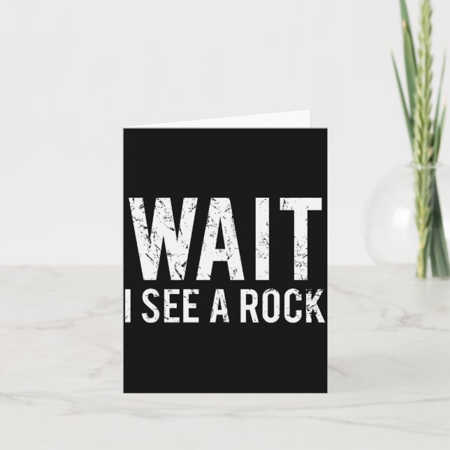 Geology Funny Rock Mineral Collector Humor Gift Te Kort (Framsida)