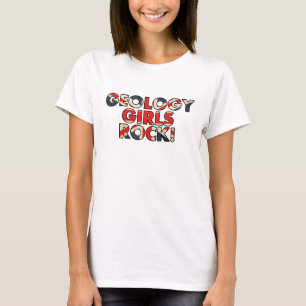 Geology Girls Rock! (Storbritanniens flagga) T Shirt