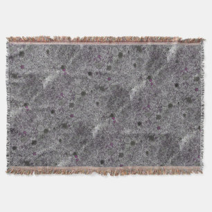 Geology Grått Granite Sten med Rosa Information Mysfilt