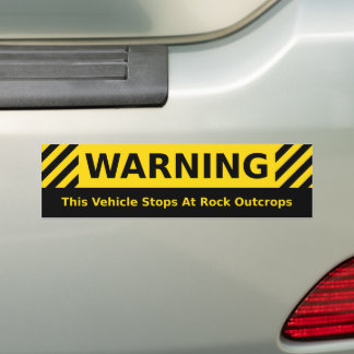 Geology Humor Bumper Sticker Bildekal