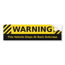 Geology Humor Bumper Sticker