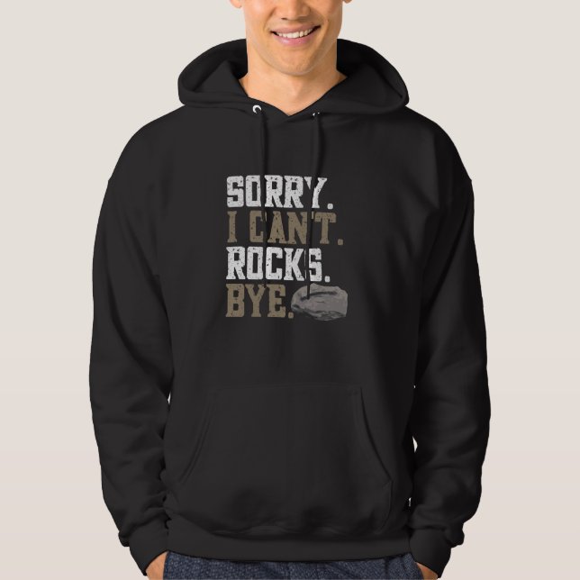 Geology Lusnyj Förlåt att jag inte kan Sten Adjö S Hoodie (Framsida)