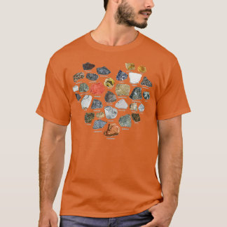 Geology Ores Minerals Gems and Crystals Sten Colle T Shirt