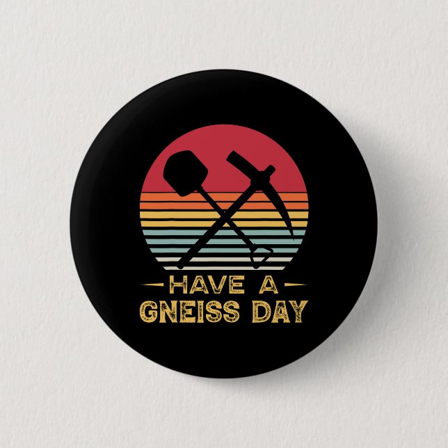 Geology Pun Geologist Gneiss Day Funny Earth Scien Knapp (Framsida)