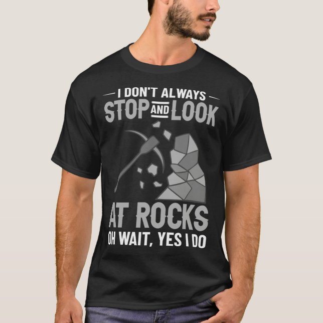 Geology Rockhounding Rock Geode Geologist Collecto T Shirt (Framsida)