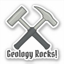 Geology Rocks! Geologist's Hammer Logo Vinyl