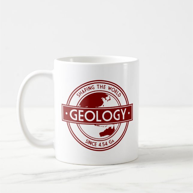 Geology- Shaping the World Logo (Asien/Australien) Kaffemugg (Vänster)