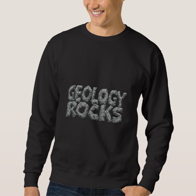 Geology Sten - Earth Science Pun Lång Ärmad Tröja (Framsida)