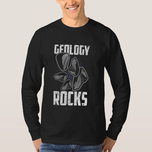 Geology Sten I Funny Geolog Science T Shirt (Framsida)