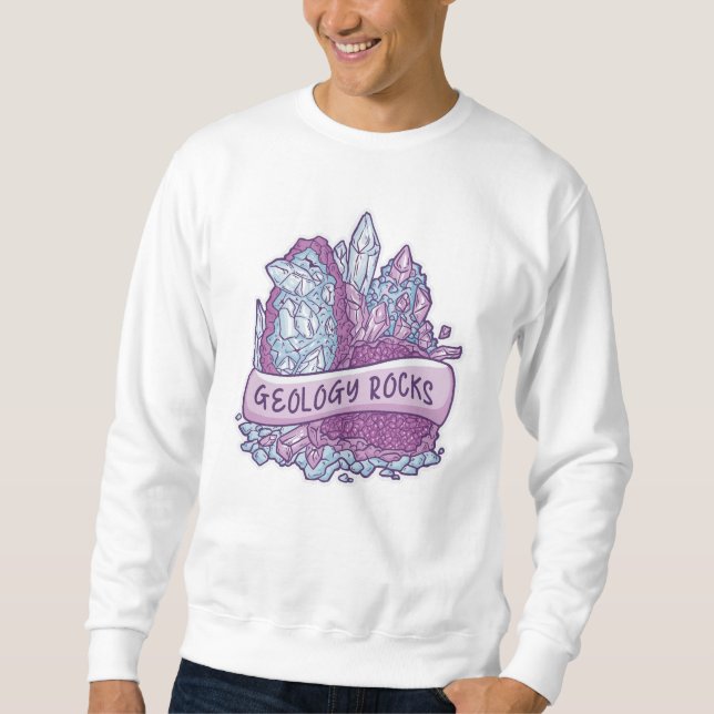 Geology sten inbjudan T-Shirt Lång Ärmad Tröja (Framsida)