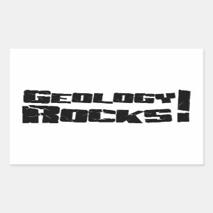 Geology Sten Sticker Rektangulärt Klistermärke