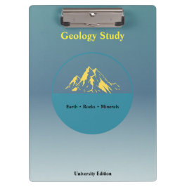 Geology Study Clipboard – Personalized