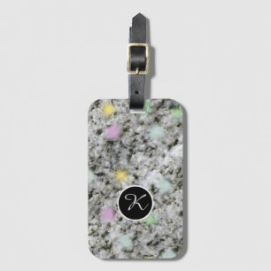 Geology Sweet Pastel Sten Struktur Anpassningsbar Bagagebricka