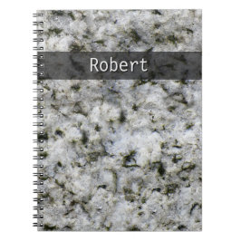 Geology White Granite Sten Struktur all Text Anteckningsbok