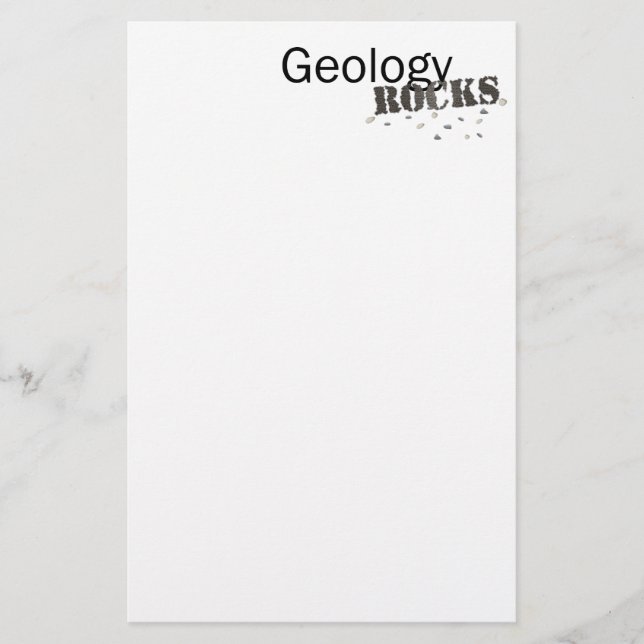 GeologyRocks! Brevpapper (Framsida)