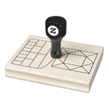 Geomantic Shield och House Chart Frimärke