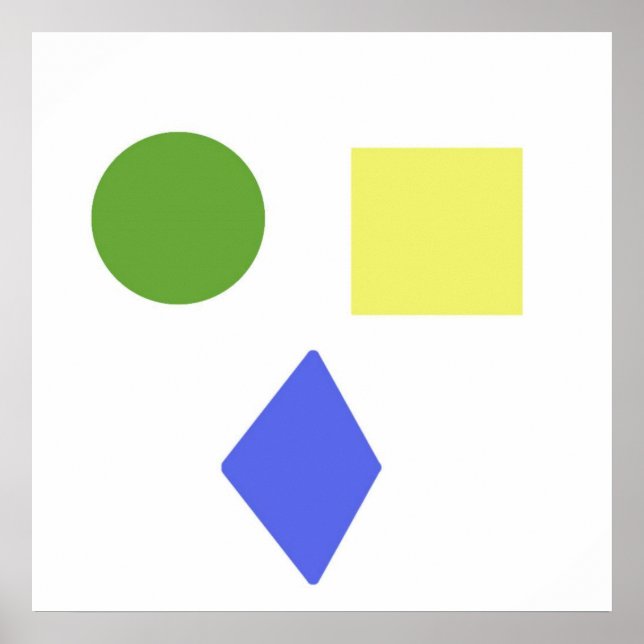 Geomertiska former konst poster (Framsidan)