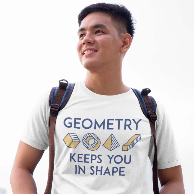 Geometri-Behållor i form T Shirt (math joke shirt)